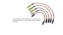 Imagen de JUEGO CABLES BUJIA VOLKSWAGEN GOL 1987 EN ADELANTE
